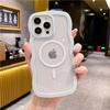 For iPhone 14 Pro Max Luxury Magsafe Magnetic Candy Wavy Lines Phone Case iPhone 15 11 12 13 14Plus Soft Frame Protective Cover