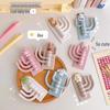 No-Punch Cute Rotating Wall Hook: Strong Adhesive, Three Hooks, Traceless Design, Behind-Door Key Rack.