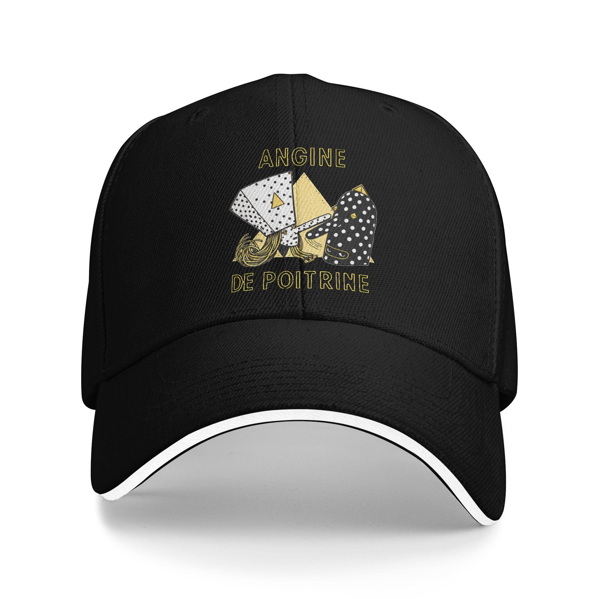 New Design Baseball Cap Angine de Poitrine Band Wear For Unisex Trucker Hat Vintage Headwear Adjustable Adjustable