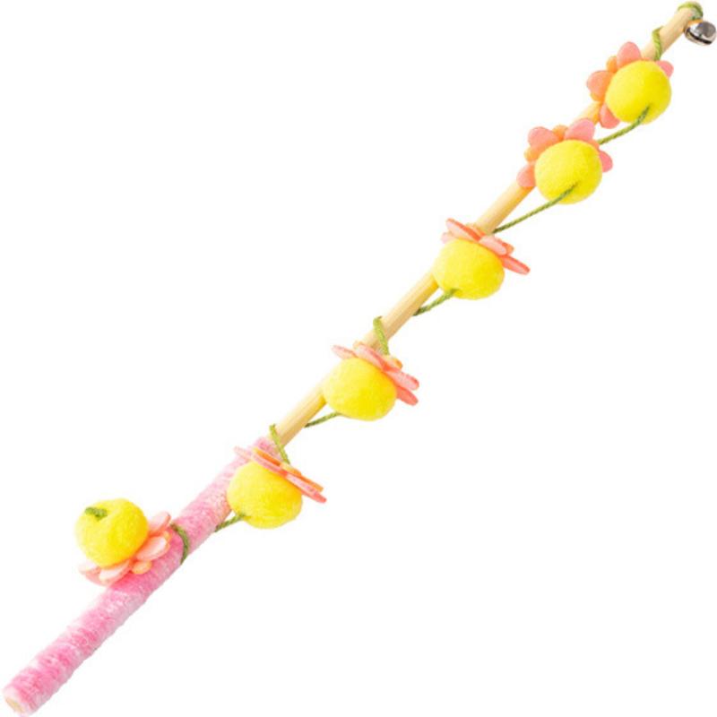 Simulated Fruits Persimmon Grapes Pet Cat Teaser Fun Durable Fur Ball Kittens Toy Boredom Cats Indoor Exploration Toys Supplies