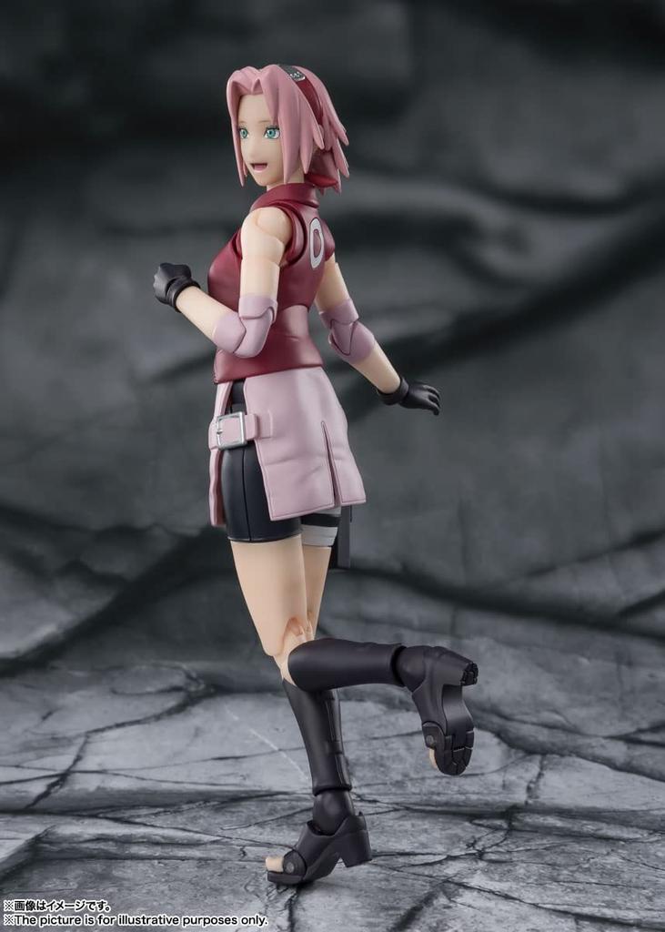 Naruto Shippuden Haruno Sakura Her Fighting 135mm PVC ABS Painted Action Figure BAS63448 S.H.Figuarts -Inheriting Master's Spirit- Approx. &