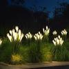 Solar Powered Reed Shaped Light Waterproof Outdoor Courtyard Lamp for Garden Park Road Courtyard Lawn Patio Decor Lighting