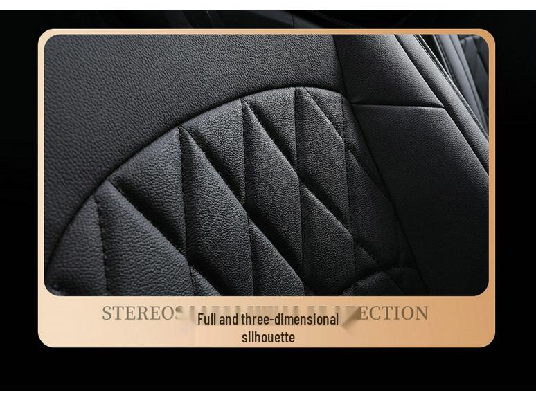 Full Wrap Leather Car Seat Cushion - Universal Fit for All Seasons