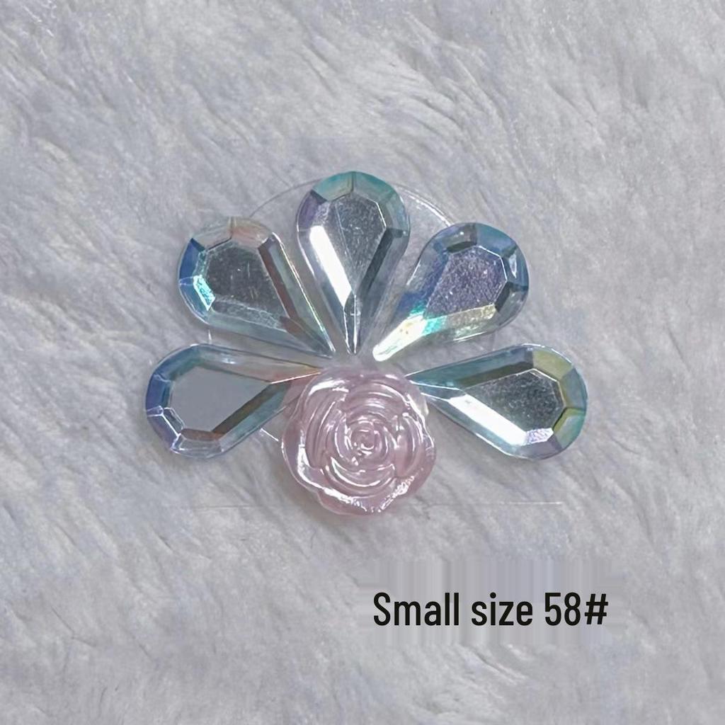 Children's Floral Face Stickers with Crystal Diamonds & Tassels for Ancient Style Makeup