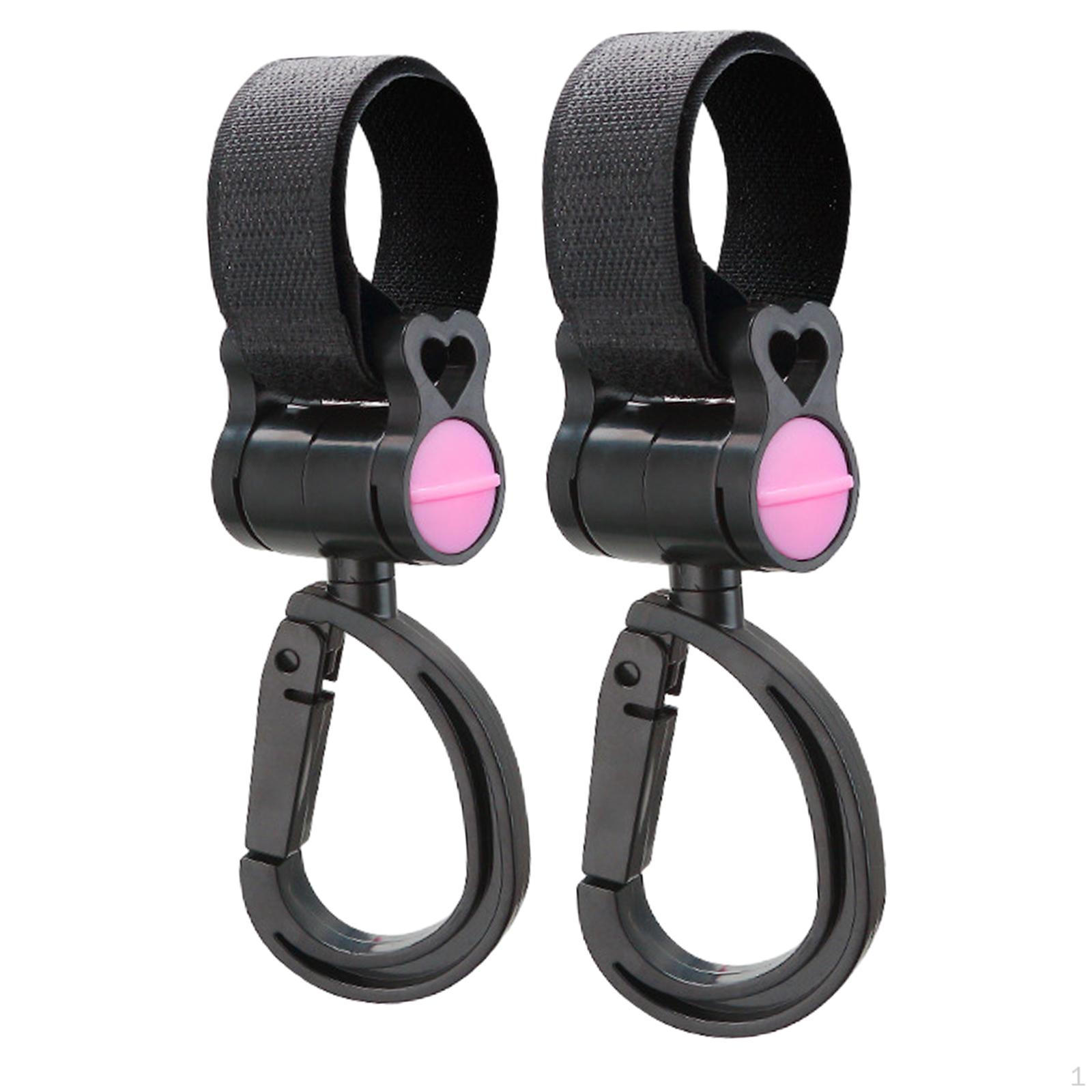 2 Pieces Motorcycle Hook Multifunctional Spare Parts Easy Installation Universal Hanging Pink Black