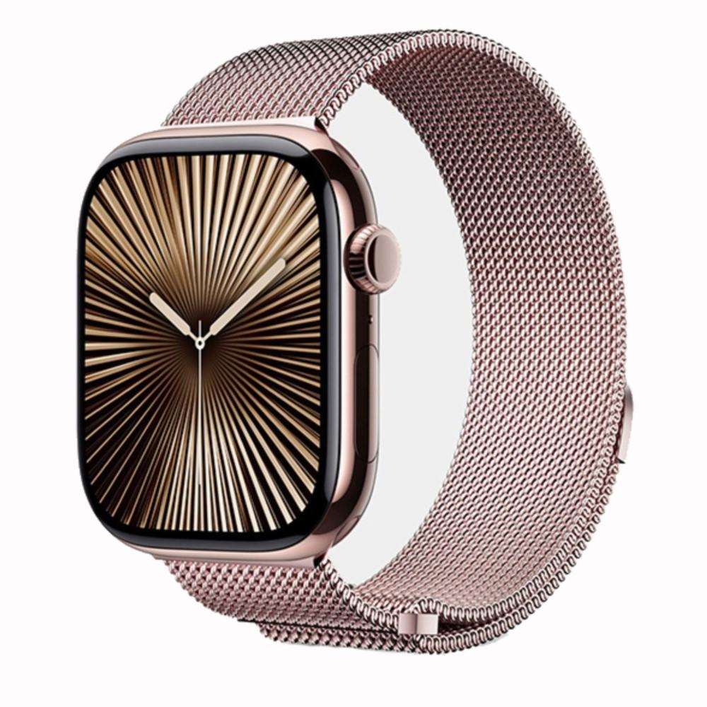 Milanese Loop Strap For Apple Watch Bands 44mm 40mm 45mm 41mm 49mm 42mm correas bracelets iWatch series 6 se 8 9 10 11 ultra 2 3