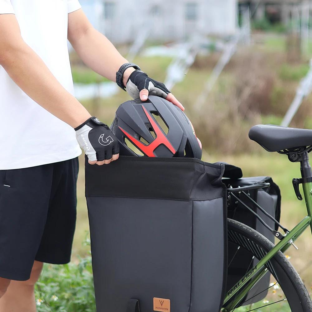 Bike Rack Bag Bike Cargo Bag with Handle Bike Rear Seat Cargo Bag Large Capacity Seat Carrier Bag Rack Trunk Bags for Cycling