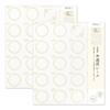 MIDORI Color Shikishi Message Stickers, Translucent Gold Foil, 2-Pack Set (82549006)