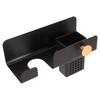 Hair Dryer Holder Punching   Wall Mounted Space Saving Hair Dryer Rack with Storage Cup