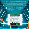 Universal Relay Receiver and Transmitter 4 Channel Remote 433Mhz for Garage Door