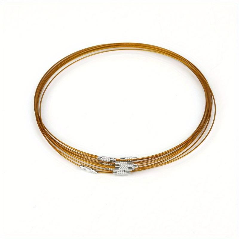 

10 шт. стальных проволочных шнуров для браслетов для самостоятельного изготовления ювелирных изделий, идеально подходящих для браслетов, брелоков, аксессуаров для рукоделия, набор для изготовления браслетов, принадлежности для изготовления браслетов 10pcs