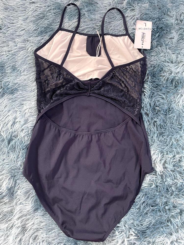 Adult Lace Strappy Leotard for Ballet, Dance, Yoga & Aerial Practice