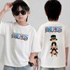Anime One Piece Cosplay TShirt Cotton Short Sleeve Tops Casual Loose Retro TShirt Men Women Kids Family Matching Outfits