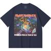 Camiseta Heavy Metal 100% Algodão 230 Gsm Estampa de Banda de Rock Música Popular Unissex Camiseta de Algodão Pesado