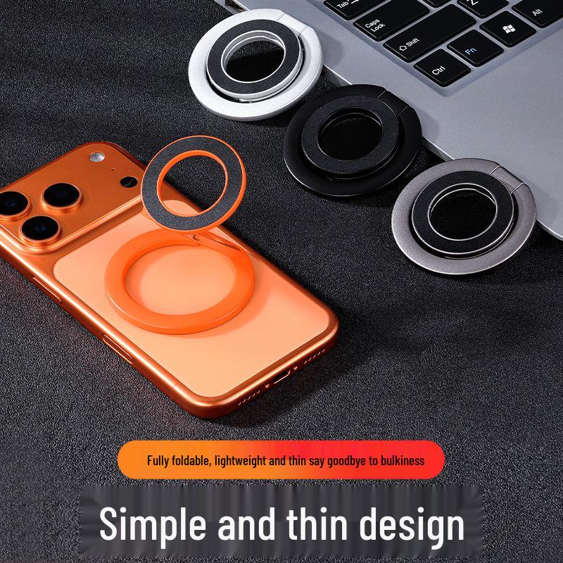 Foldable Magnetic Phone Stand: Double-Sided, Super Strong Magnet for Desktop