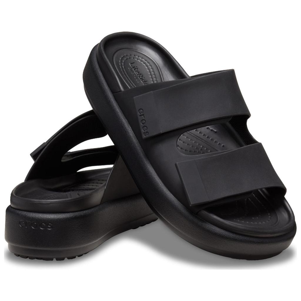 Crocs Brooklyn Comfortable and Versatile Non-Slip Slippers Women's Black