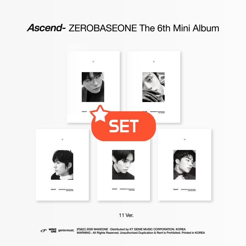 ZEROBASEONE - Il 6° Mini Album Ascend- (1. 10. Set di 11 Versioni/seleziona membri )