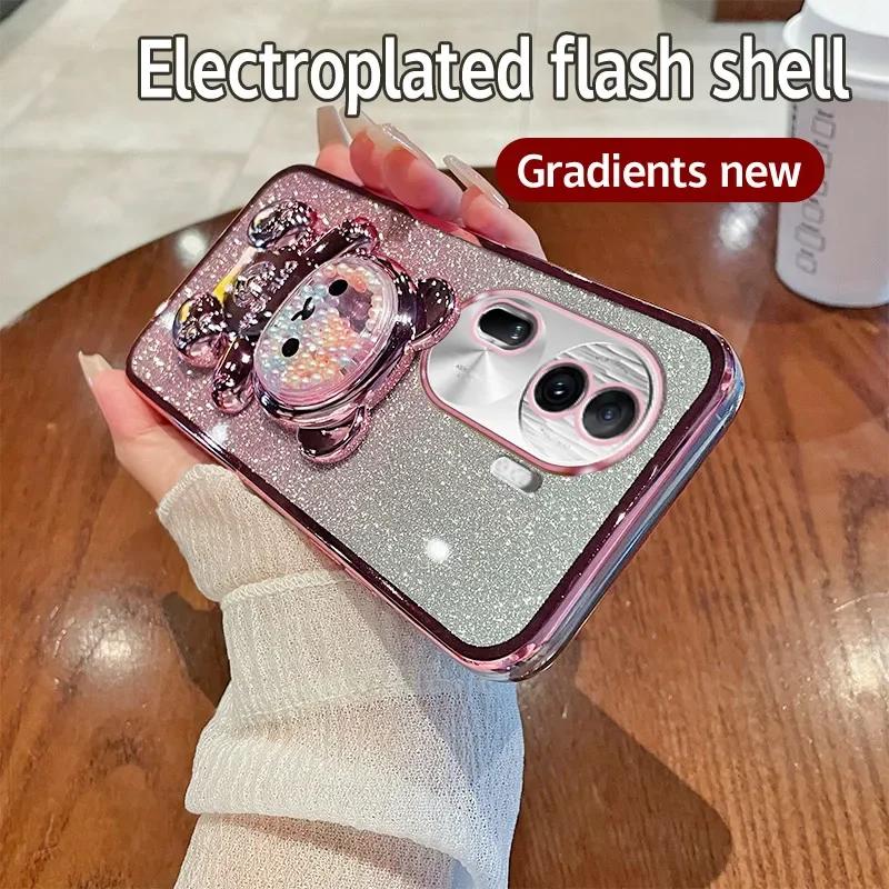 Candy Bear Stand Soft Phone Case For Honor 400 200 Lite 90 400 Smart 100 80 70 50 30 20 Pro 5G X7D X9D V30 V40 5G Silicone Cover