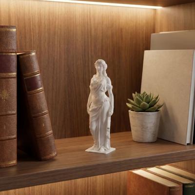 Statua Dea Stampata in 3D Statua Elegante Dea Greca Scultura Femminile in Stile Romano per Decorazione Ufficio Soggiorno Scrivania Scaffale