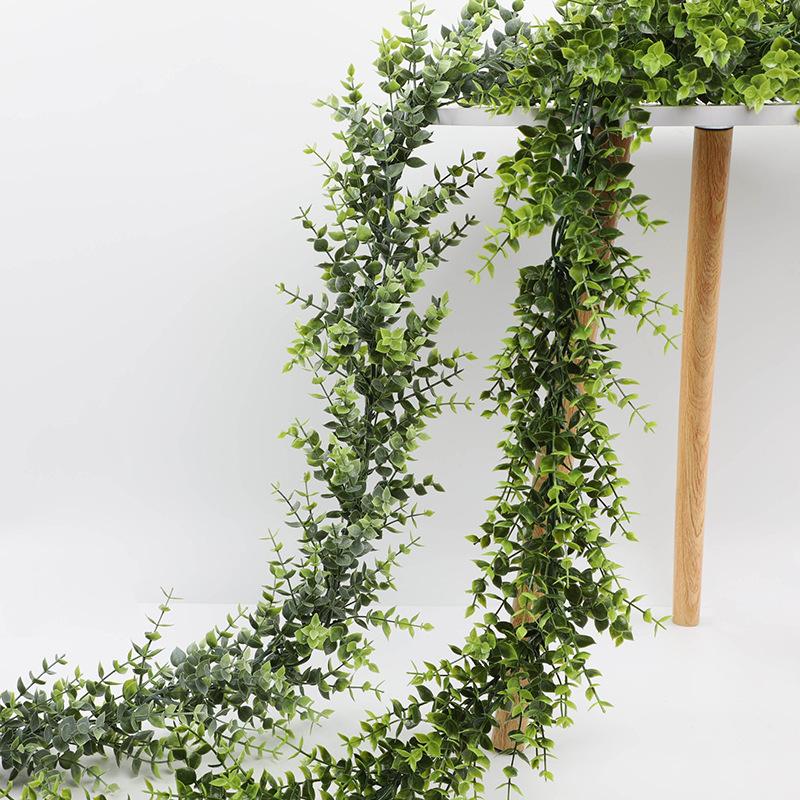 Simulation Eucalyptus Leaf Rattan Wall Hanging Simulation Artificial Green Plant Home Ceiling Hanging Vine Decoration