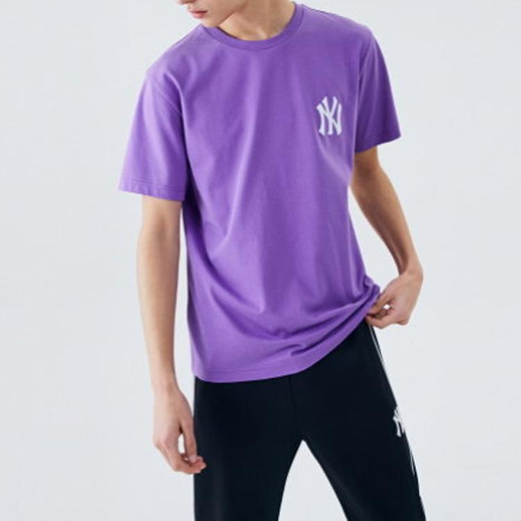 New MLB Straight T-Shirt Unisex Purple 31TS04031-50C