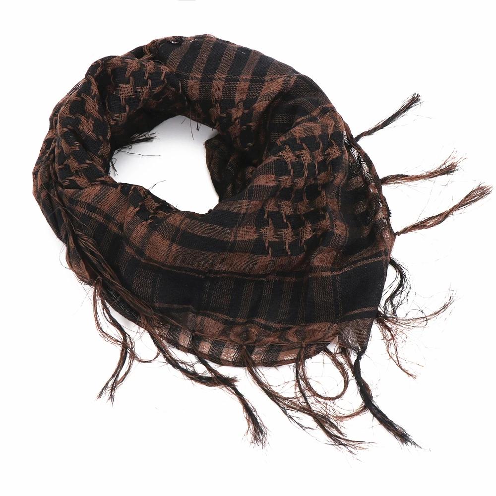 135Pcs 100X100Cm Outdoor Hiking Scarf Military Arab Tactical Desert Scarf Army Headwear Tassel T Universal Bandana Scarf Mask