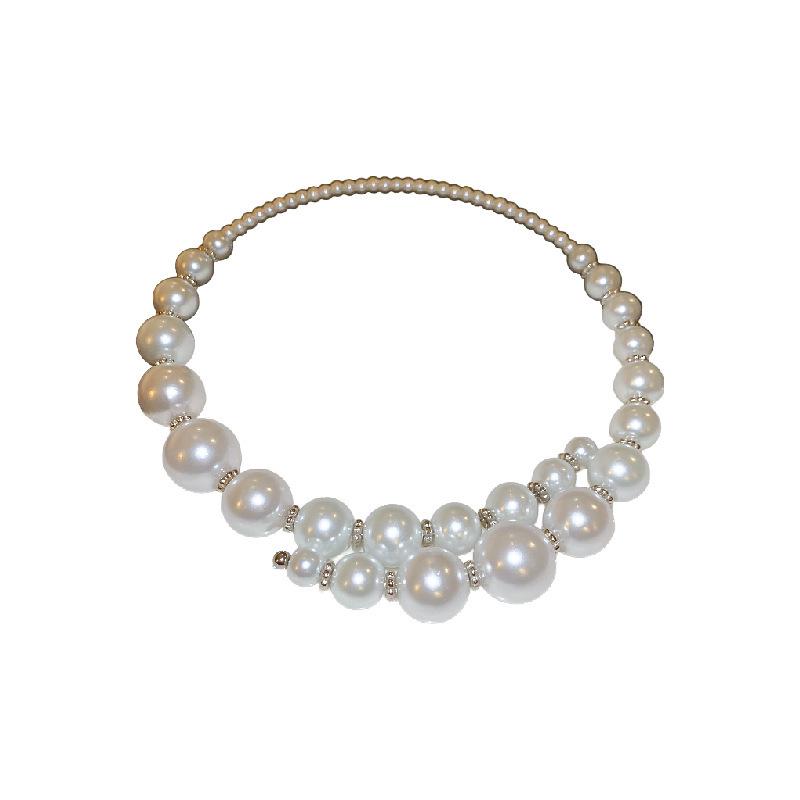 Elegant Irregular Pearl Necklace - Versatile Clavicle Chain for Women, High-End European and American Fashion Jewelry