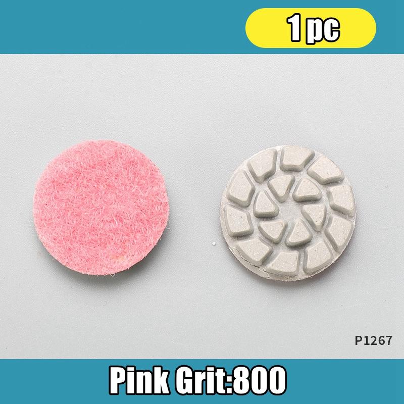 25mm Mini Diamond Polishing Pads Marble Granite Gemstone Grinding Wheel Fine Polishing Flexible Resin Sanding Disc Self-adhesive