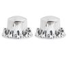 2PCS Rear Wheel Axle Covers Kit Chrome Plated Prevent Rust for Most Trucks Trailers Vehicles with 33mm Flange Lug Nuts