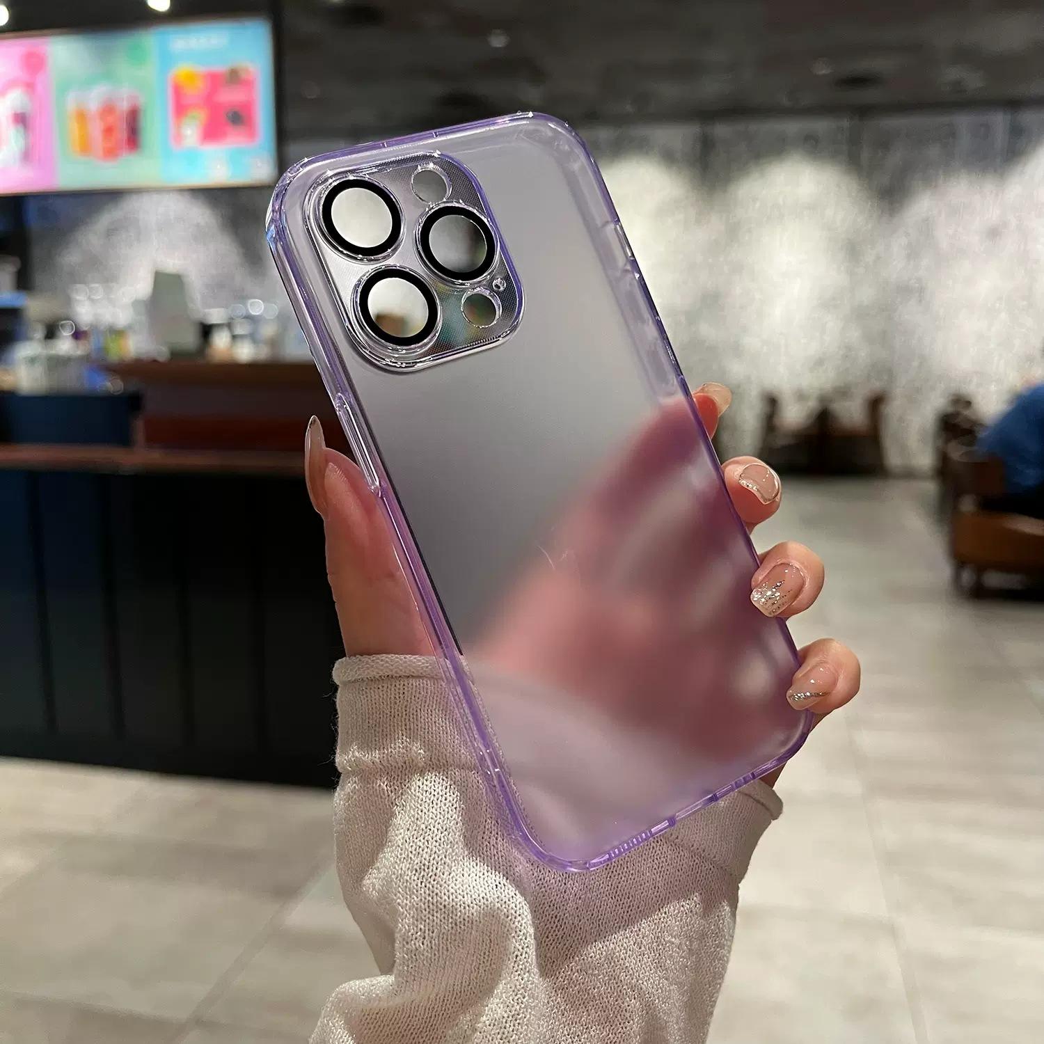 

Защита от отпечатков пальцев Подходит для Iphone15ProMax Матовый чехол для телефона Стекло Apple 14 Бесступенчатая полная защита Защитный чехол iPhone12promax