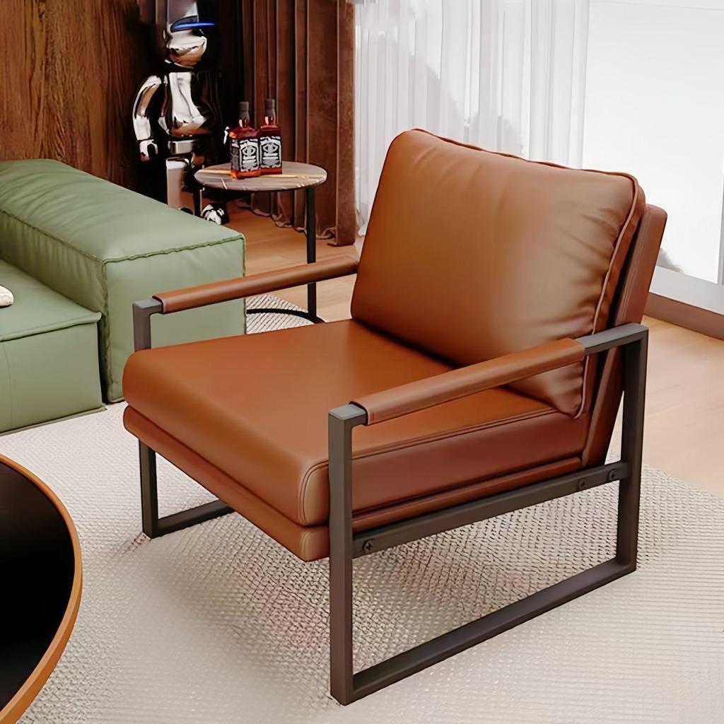 Modern Wrought Iron Sofa Chair - Light Luxury for Living Room or Bedroom