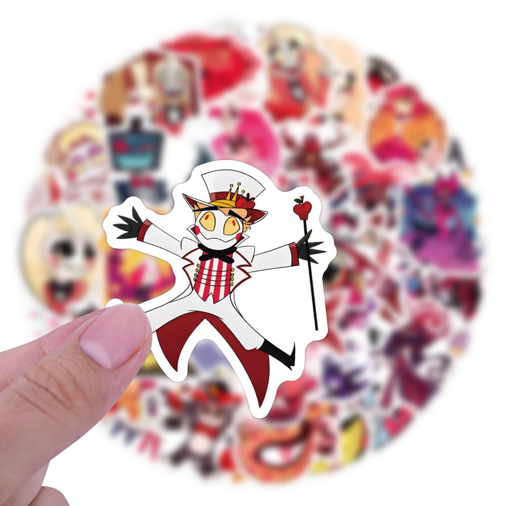 10/30/50/120pcs Anime Hazbin Hotel Graffiti Stickers Classic Waterproof Decal DIY Laptop Luggage Cartoon Aesthetic Sticker