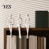Artistic Home Accent 3Pcs/Set Abstract Human Figurines, 3D Printed Modern Minimalist Art Sculpture, Cabinet Edge Ornament Sitting Figure Statues