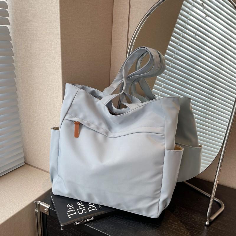 All-matching Women's Tote Bag Nylon Shoulder Large-capacity Commuting Casual Solid Color Simple Portable Female