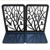 Tree Shadow Skull Metal Bookends - Student Reading Supplies, Retro Hollow Design