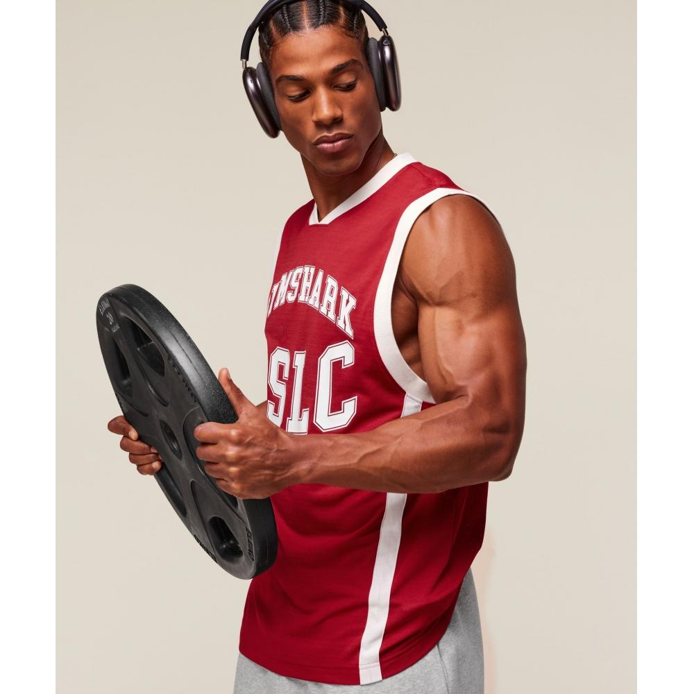 Gymshark Gslc Tank Conditioning Red A2b4z Rbwv