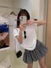 Women's Plus Size Retro Blue Plaid Flower Bud Elastic Waist Skirt - Spring/Autumn Puffy & Slimming Short Skirt