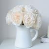 10pcs Artificial Flowers, 5 Heads Silk Flowers Fake Peony, Silk Flower Fake Hand-held Flower, Home Living Room Indoor and Outdoor Decoration