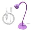 USB Plug In Desktop Nail Light 360 Degree Adjustable Nail Drying Lamp UV LED Nail Lamp  Home Use