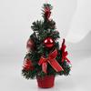 Mini Artificial Christmas Tree with Lights: 30cm/40cm Tabletop Decoration with Ornaments