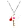 Cartoon Anime Card Captor Sakura Choker Necklaces Cardcaptor Sakura Clow Charm Pendant KINOMOTO Sealing Wand Statement Necklace