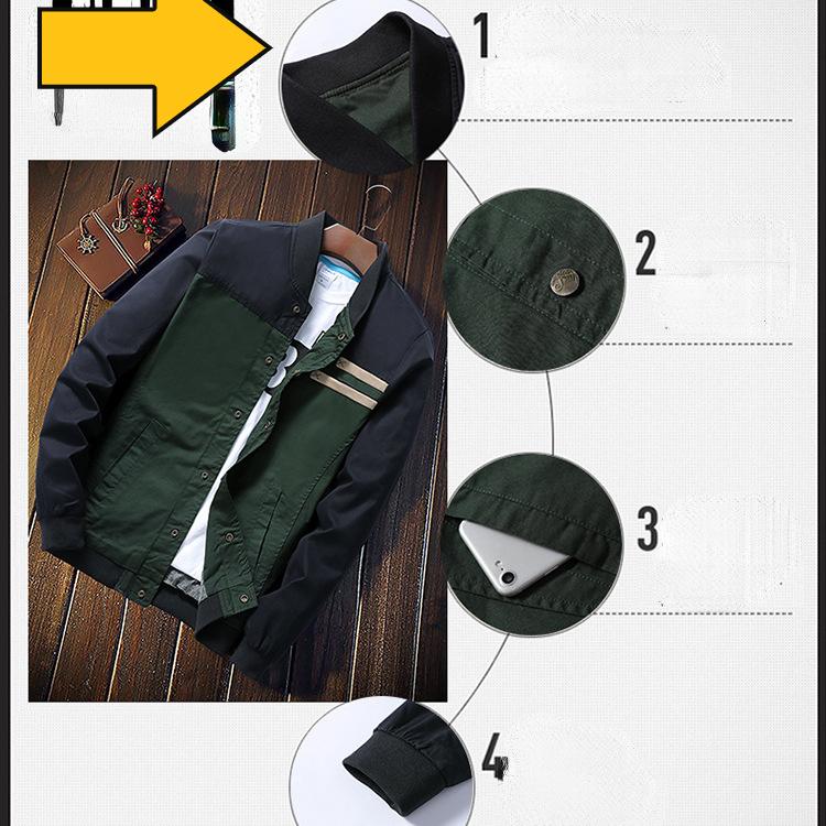 Jachetă pentru bărbați colorblock mozaic Jachetă casual cu nasturi Jachetă pentru bărbați la modă