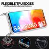 Coque de protection - PROSHOP - Samsung Galaxy A52 5G - Souple - Anti-choc - Transparent-rouge