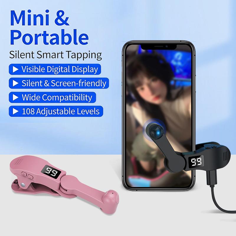 Auto Screen Clicker Device For Smartphone, Adjustable Touch Tapper Tool For Games, Apps, Live Streaming And Repeated Tapping