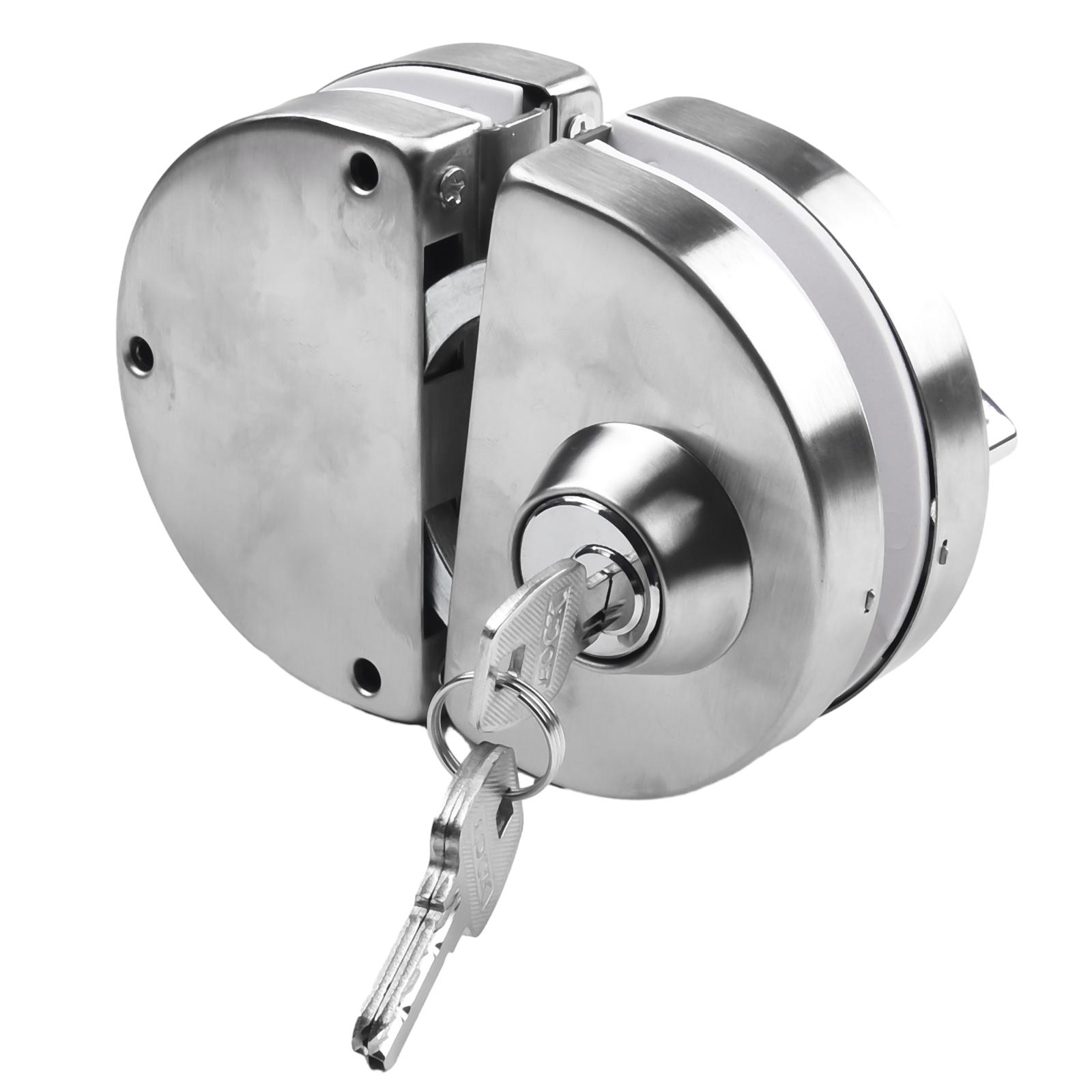 

304 Stainless Steel Framed Glass Door Lock, Stainless Steel Wooden Door Central Lock, Single And Double Sliding Door Hook Lock China Mainland
