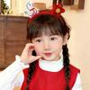 Sweet Cartoon Horse Hair Hoop Pony Red Headpiece Good Luck Headwear 2026 New Year Headband Children Headwear