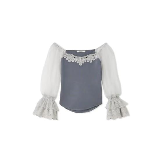 SNIDEL Lace Knit Docking Pullover SWNT261178 Women s