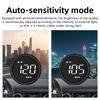 Car Head Up Display KM/h MPH Overspeed Alarm Speedometer Smart Gadgets GPS HUD Digital Gauges Auto Electronics Accessories