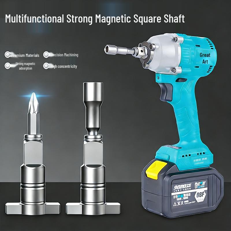 Langlebige Multifunktions-Schlagschrauber mit starkem magnetischem Vierkantantrieb