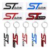 Emblema Adesivo Grelha Frontal ST LINE Metal 3D Chaveiro de Carro Distintivo Porta-Chaves Para Ford Focus 1 2 3 4 Mondeo Fiesta Kuga MK2 MK3 MK4